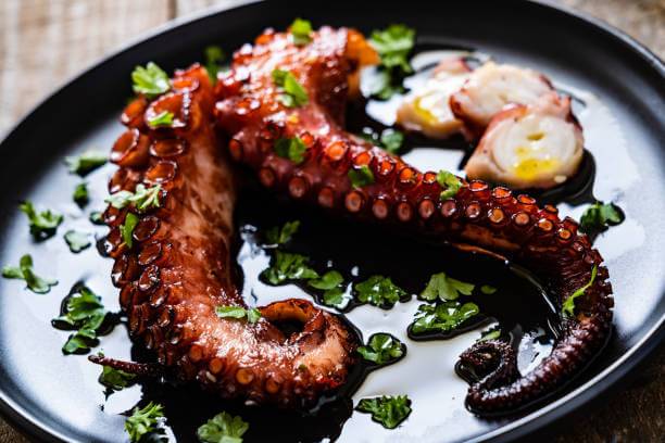 Grilled octopus
