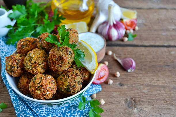 Chickpea bites greek style